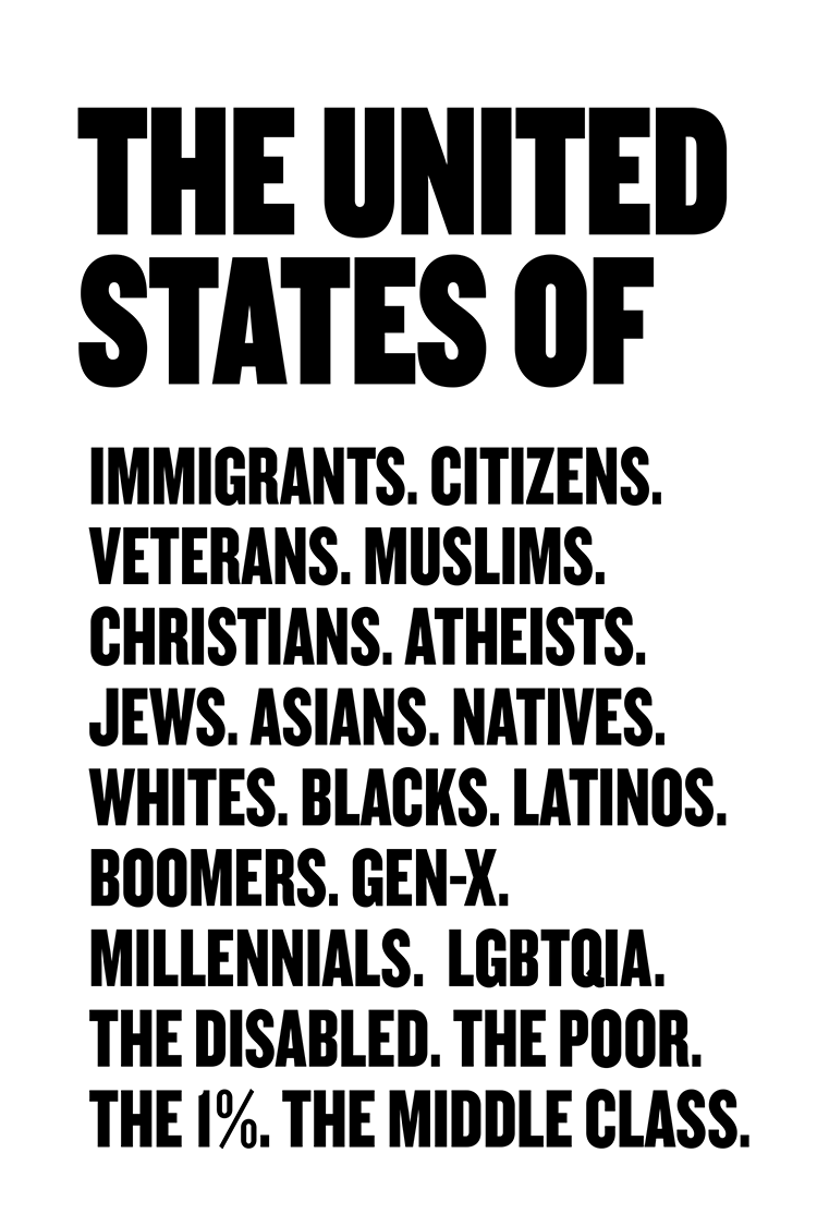 The United States of... protest poster