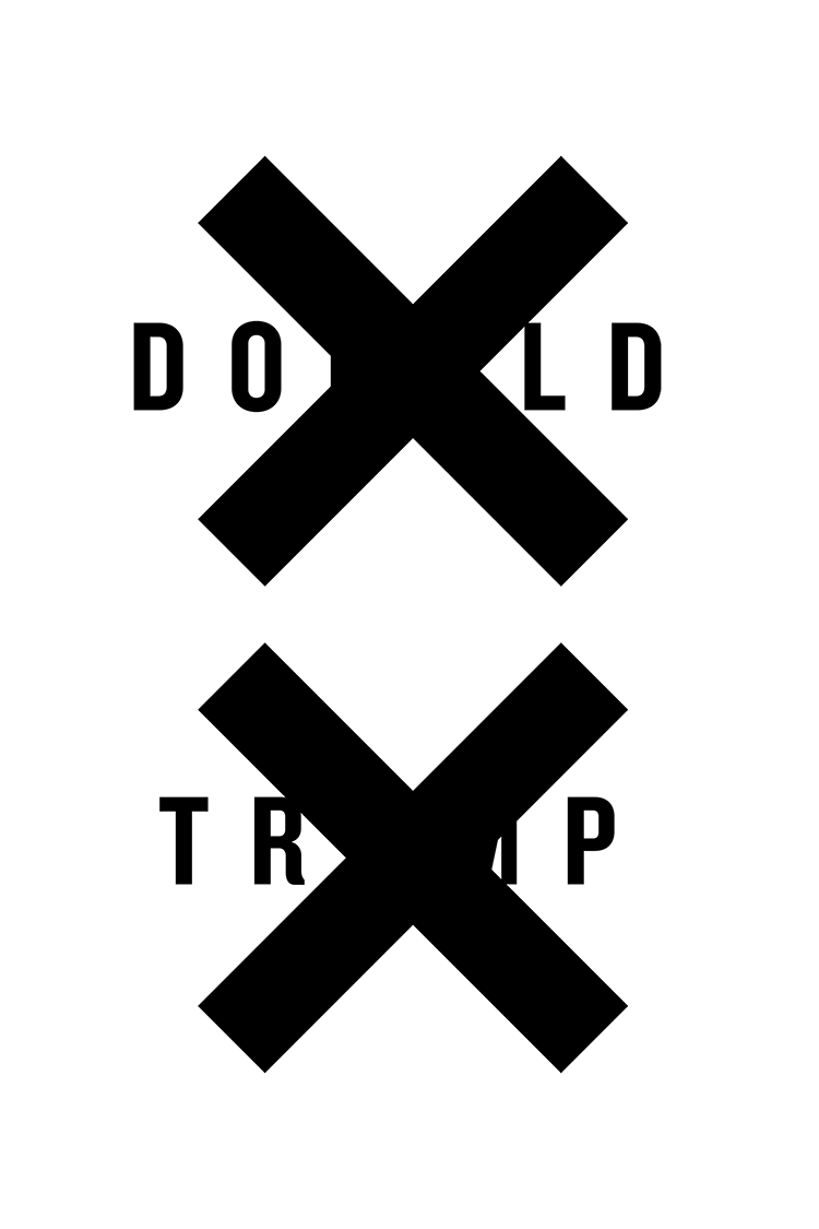 XX Donald Trump protest poster