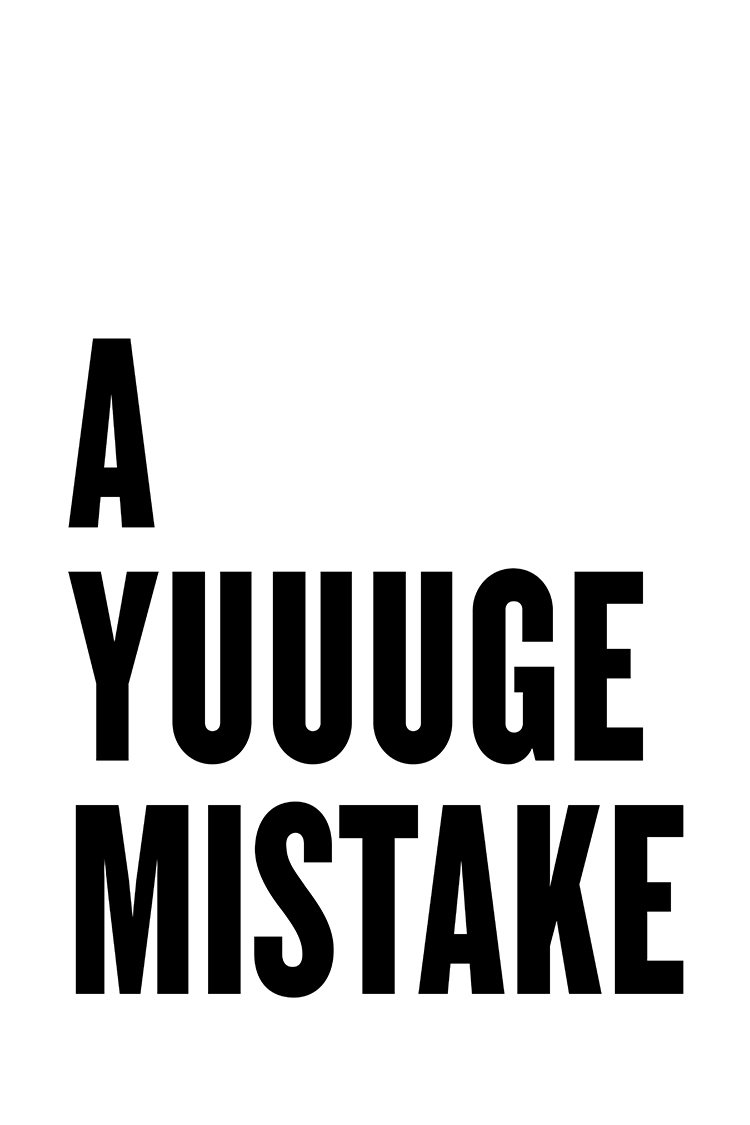 A Yuge Mistake poster